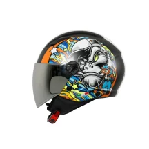 SWAY SW 765 OPEN FACE MOTOSİKLET KASKI RENK: KONG BLACK WHITE